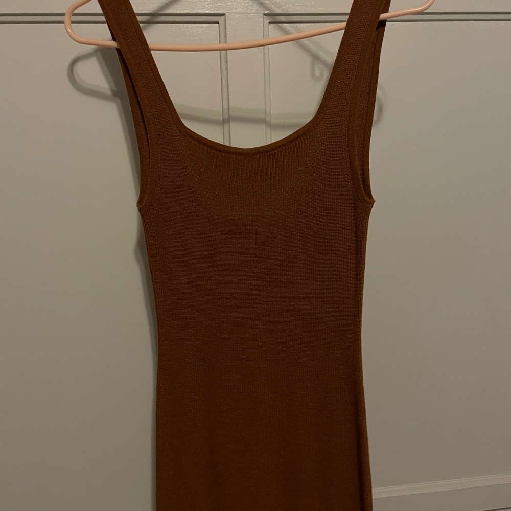 H&M orange knit dress